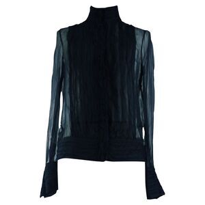 Versace Vintage Black Sheer Shirt